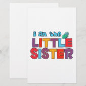 Ich bin die kleine Schwester Butterfly Briefpapier (Vorne/Hinten)