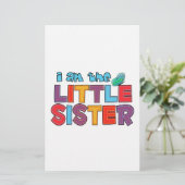 Ich bin die kleine Schwester Butterfly Briefpapier (Stehend Vorderseite)