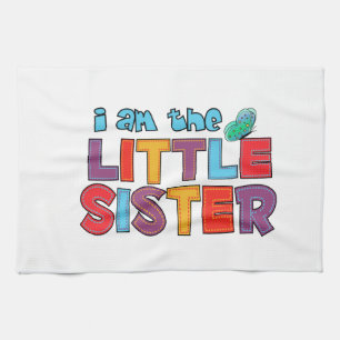 Ich bin die kleine Schwester Butterfly Geschirrtuch