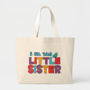 Ich bin die kleine Schwester Butterfly Jumbo Stoffbeutel