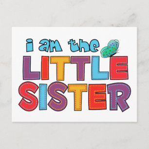 Ich bin die kleine Schwester Butterfly Postkarte