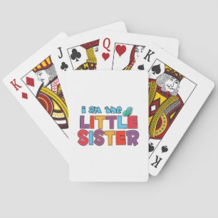 Ich bin die kleine Schwester Butterfly Spielkarten