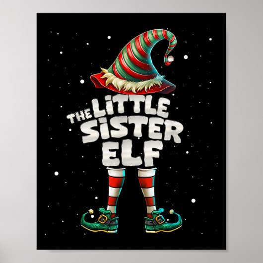 Ich bin die kleine Schwester Elf Familie Matching  Poster (Vorne)