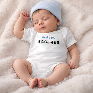 Ich bin die kleine Schwester moderner bunter Junge Baby Strampler