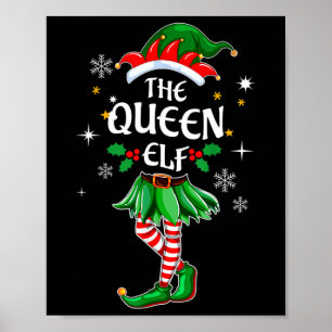 Ich bin die Königin Elf, die das Weihnachtskostümc Poster