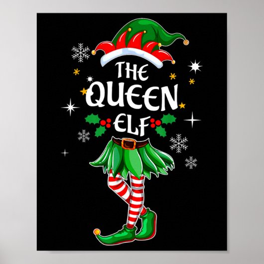 Ich bin die Königin Elf, die das Weihnachtskostümc Poster (Vorne)