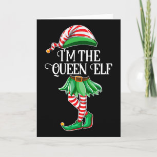Ich bin die Königin Elf Matching Familie Pajamas C Karte