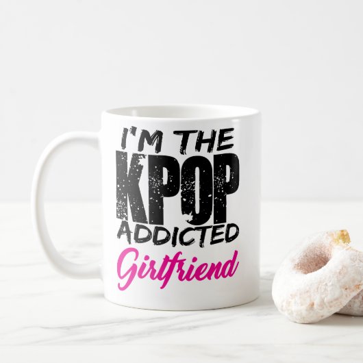 Ich bin die KPOP abhängig Freundin - verbinden Sie Kaffeetasse (Mit Donut)