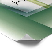 Ich bin die Kunst der Weinschrift Poster (Ecke)