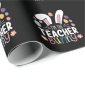 Ich bin die Lehrerin, die Ostern spielt Geschenkpapier (Rolleneckpunkt)