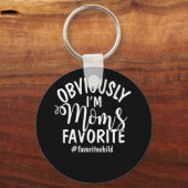 Ich bin die Lieblingsfrau der Mama Schlüsselanhänger (Vorderseite)