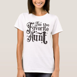 Ich bin die Lieblingstante mit elegantem Text T-Shirt