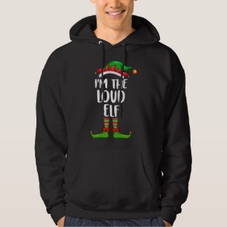 Ich bin die Loud Elf Matching Familie Weihnachten Hoodie