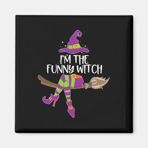 Ich bin die lustige Hexe Halloween passende Gruppe Magnet
