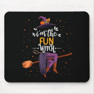 Ich bin die lustige Hexe Halloween passende Gruppe Mousepad