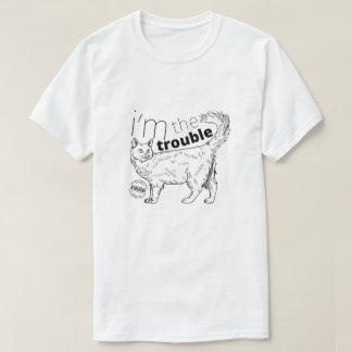 Ich bin die lustige Katze, die Ärger macht - minim T-Shirt