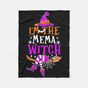 Ich bin die Mema Witch Fun Halloween Familie Match Fleecedecke