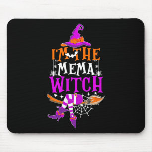Ich bin die Mema Witch Fun Halloween Familie Match Mousepad