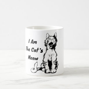 Ich bin die Meow Funny Cat der Katze Kaffeetasse