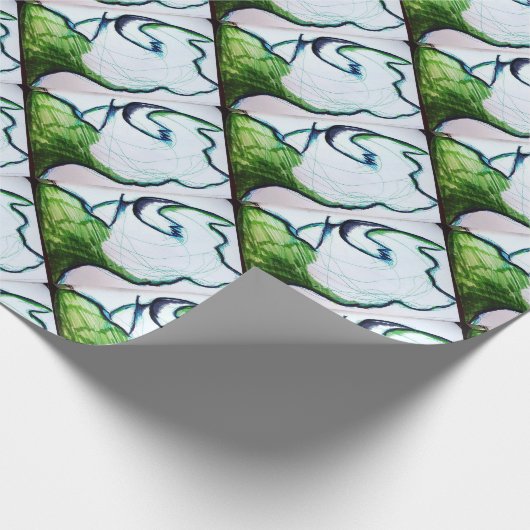 Ich bin die merkwürdigere Sache Geschenkpapier (Ecke)