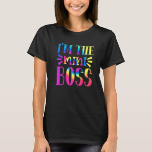 Ich bin die Mini-Boss-Gefärbte Krawatte Grafik zur T-Shirt