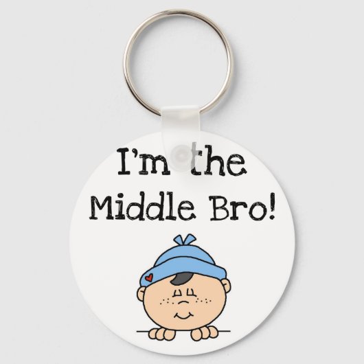Ich bin die Mittelbro-Trikots und Geschenke Schlüsselanhänger (Vorderseite)
