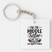 Ich bin die mittlere Schwester, ich bin der Grund, Schlüsselanhänger (Vorderseite)