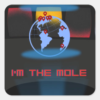 Ich bin die Mole Quadratischer Aufkleber
