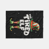 Ich bin die müde Elf Familie Matching Group Weihna Fleecedecke (Vorderseite (Horizontal))