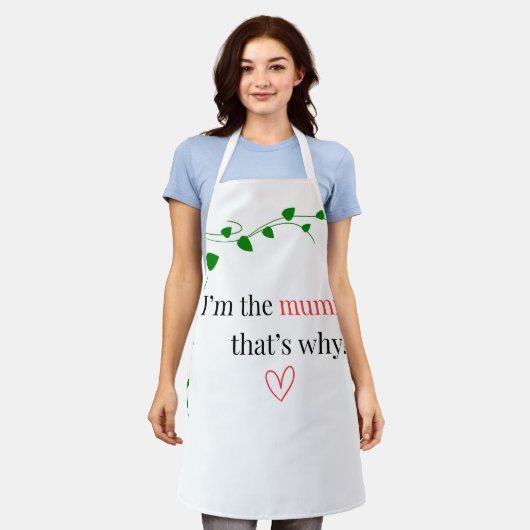 Ich bin die Mumie, deshalb! Schürze (Getragen)