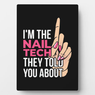 Ich bin die Nageltechnik Fotoplatte
