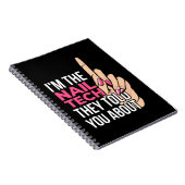 Ich bin die Nageltechnik Notizblock (Rechte Seite)