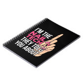 Ich bin die Nageltechnik Notizblock (Linke Seite)