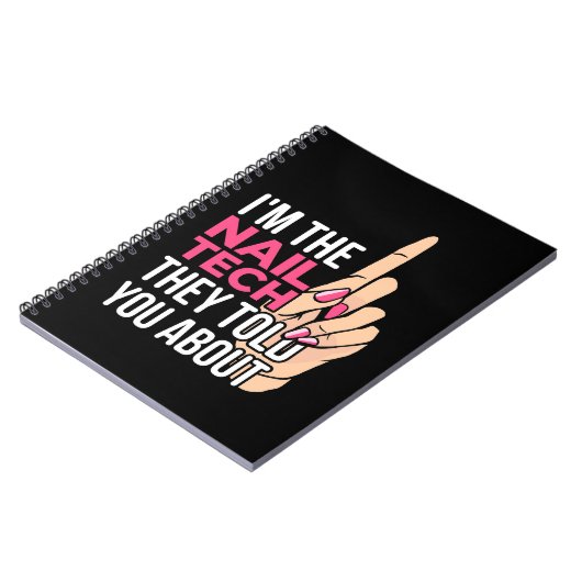 Ich bin die Nageltechnik Notizblock (Linke Seite)