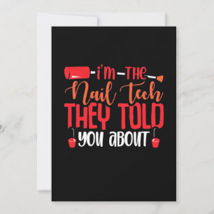 Ich bin die Nageltechnikerin Einladung