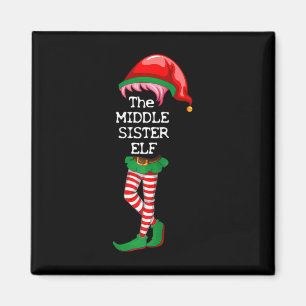 Ich bin die Nahe Schwester Elf Weihnachten Weihnac Magnet