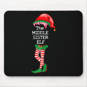 Ich bin die Nahe Schwester Elf Weihnachten Weihnac Mousepad