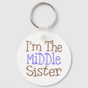 Ich bin die Nahe Schwester (Lila) Schlüsselanhänger