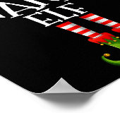 Ich bin die Nana Elf, die Weihnachtskostüme passt Poster (Ecke)