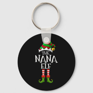 Ich bin die Nana Elf, die Weihnachtskostüme passt Schlüsselanhänger