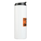 Ich bin die neue Orange Thermosbecher (Nach links gedreht)