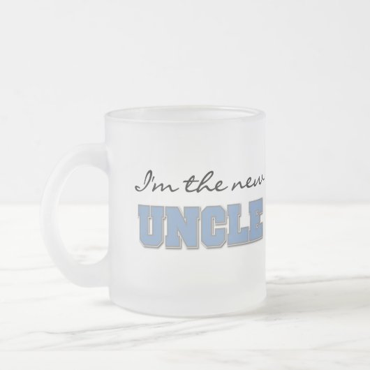 Ich bin die New Oncle Tshirts und Geschenke Mattglastasse (Links)