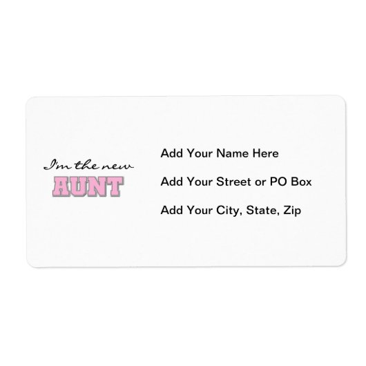 Ich bin die New Tante Tshirts und Geschenke (Vorne)