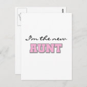 Ich bin die New Tante Tshirts und Geschenke Postkarte (Vorne/Hinten)