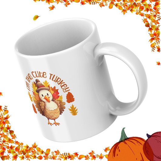 Ich bin die Niedliche Türkei Erntedank Herbstleave Kaffeetasse