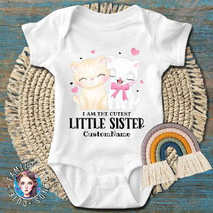 Ich bin die Niedlichste kleine Schwester Niedliche Baby Strampler
