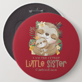 Ich bin die Niedlichste kleine Schwester Niedliche Button (Vorne & Hinten)