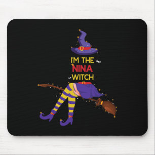 Ich bin die Nina Hexe Shirt Halloween Matching Gro Mousepad