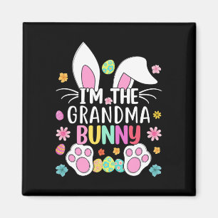 Ich bin die Oma Bunny Niedlich Osterkaninchen Ohre Magnet