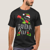 Ich bin die Oma Elf, die Weihnachtsmänner für F T-Shirt (Vorderseite)